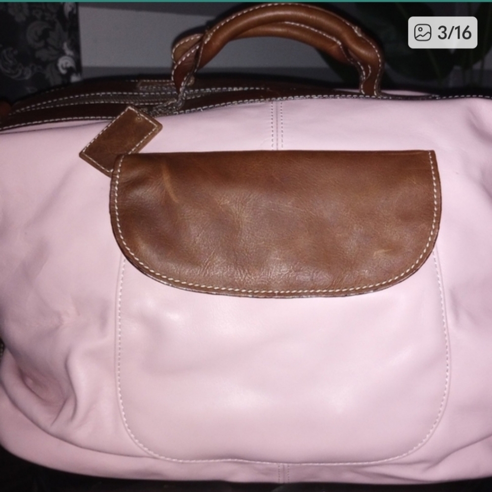 latico Pink and Brown Travel Tote - Picture 4 of 16